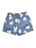 H&M 100% Cotton Print Blue Shorts Size 10 - photo 2