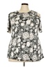 Shoreline Silver Short Sleeve Top Size 2X - photo 1