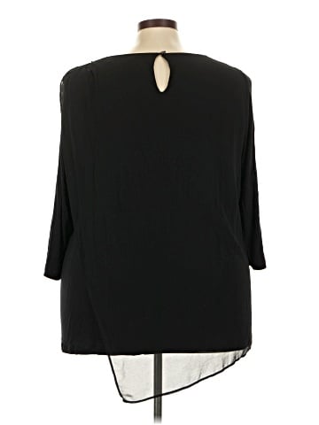H By Halston 3/4 Sleeve Top (view 2)
