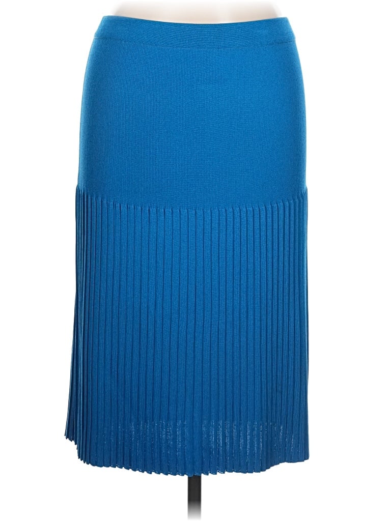 Pre-owned Misook Formal Skirt In Blue