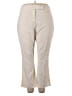 Studio West Solid Ivory Casual Pants Size 3X - photo 1