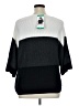 Matty M Color Block Black Pullover Sweater Size XL - photo 2