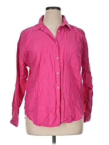 Ann Taylor LOFT Outlet Long Sleeve Button-Down Shirt (view 1)