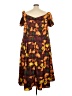 eShakti 100% Polyester Brown Casual Dress Size M (estimated) - photo 2