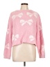Blue B Hearts Pink Pullover Sweater Size L - photo 1