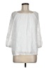 AGB 100% Polyester White 3/4 Sleeve Blouse Size M - photo 1