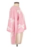 Blue B Hearts Pink Pullover Sweater Size L - photo 4