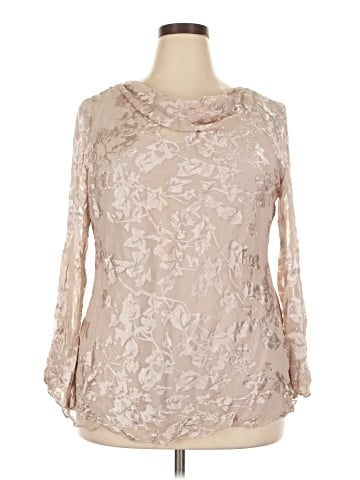Papell Boutique Evening Long Sleeve Blouse (view 1)