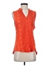 Tiny 100% Cotton Orange Sleeveless Blouse Size S - photo 1