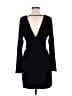 BCBGeneration Solid Black Casual Dress Size M - photo 2