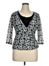 Notations 100% Polyester Gray 3/4 Sleeve Blouse Size XL - photo 1