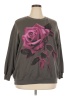Rebellious. One Floral Gray Sweatshirt Size 2X - photo 1