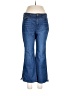 MICHAEL Michael Kors Chevron-herringbone Blue Jeans Size 10 - photo 1
