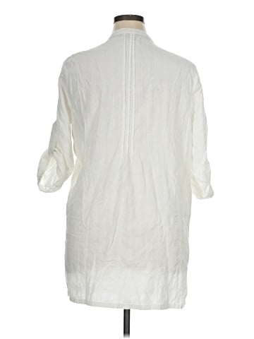 Club Z Collection 3/4 Sleeve Button-Down Shirt (view 2)