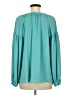 Current Air 100% Polyester Teal Long Sleeve Blouse Size M - photo 2