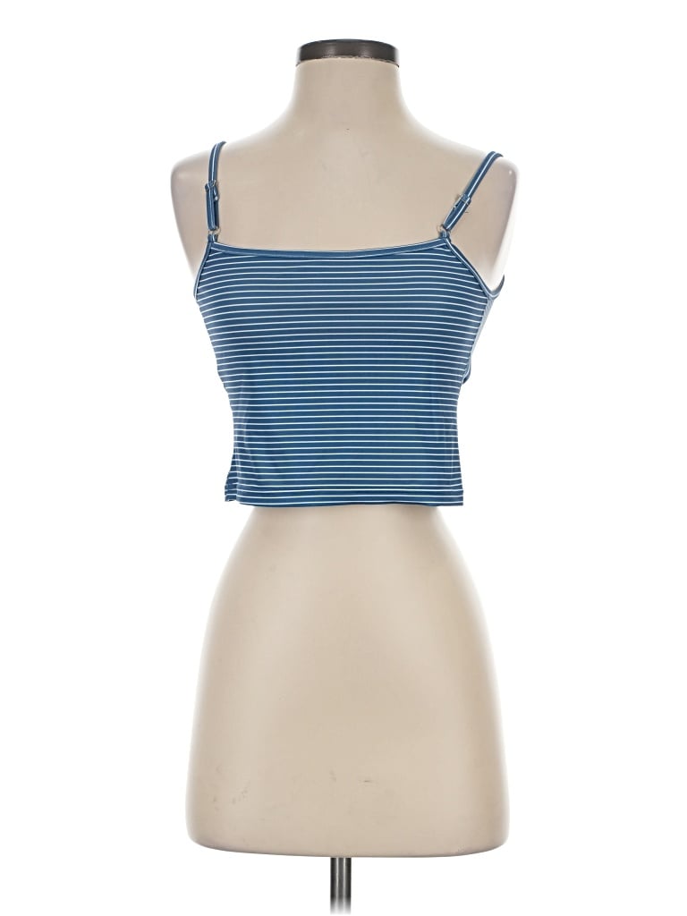 Pre-owned Shein Tank Top Blue Strapless Neckline Tops