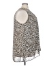 DR2 100% Polyester Animal Print Brown Sleeveless Blouse Size 3X - photo 4