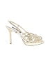 Nina Metallic Ivory Sandals Size 9 - photo 1