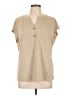 Lillusory Tan Short Sleeve Blouse Size L - photo 1