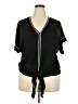 Max Studio Black Short Sleeve T-Shirt Size 2X - photo 1