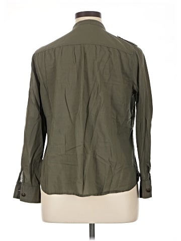 a.n.a. A New Approach 3/4 Sleeve Button-Down Shirt (view 2)