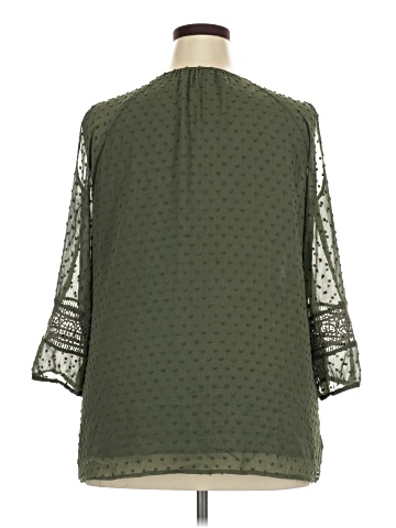 Black Rainn 3/4 Sleeve Blouse (view 2)
