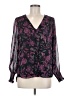 1.State 100% Polyester Purple Long Sleeve Blouse Size M - photo 1