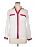 Lole 100% Polyester Color Block White Long Sleeve Blouse Size XL (estimated) - photo 1