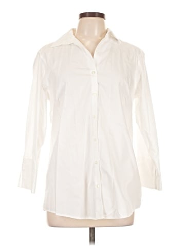 Lands' End 3/4 Sleeve Button-Down Shirt (view 1)
