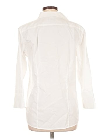 Lands' End 3/4 Sleeve Button-Down Shirt (view 2)