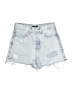 Express 100% Cotton Blue Denim Shorts Size 00 - photo 1