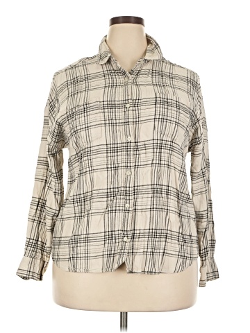 Attention Long Sleeve Button-Down Shirt (view 1)