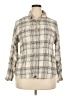 Attention Plaid Ivory Long Sleeve Button-Down Shirt Size XXL - photo 1