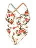 Becca Floral Ivory One Piece Swimsuit Size 1X - photo 1