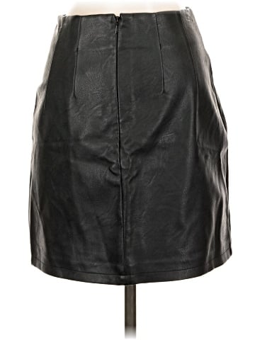 Topshop Faux Leather Skirt (view 2)