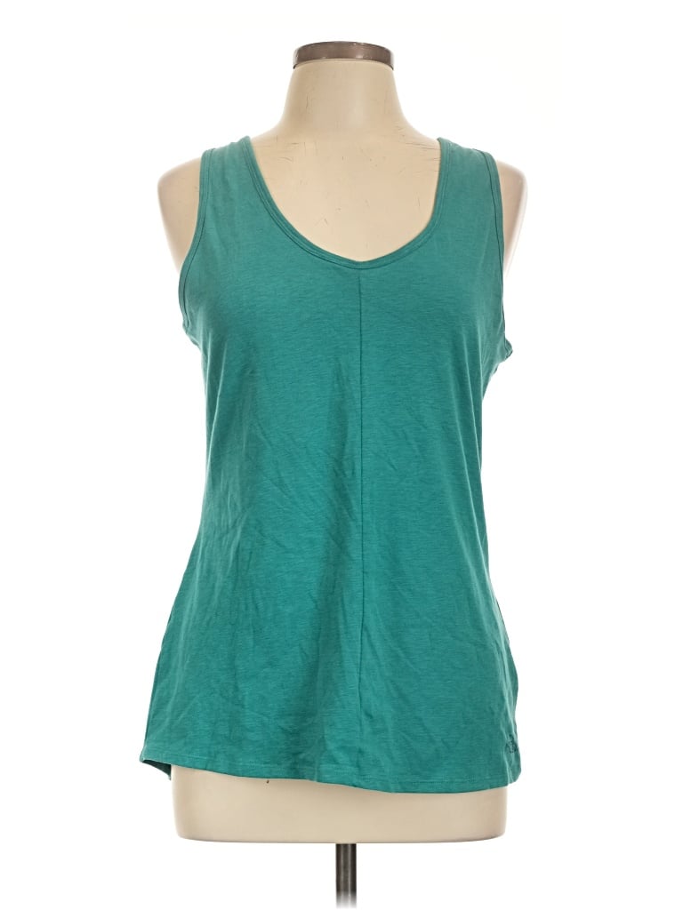 The North Face Tank Top Teal Plunge Neckline Tops