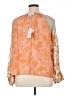Johnny Was 100% Rayon Orange Long Sleeve Blouse Size XL - photo 2