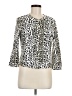 Rafaella 100% Cotton Animal Print White Cardigan Size M - photo 1