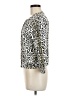 Rafaella 100% Cotton Animal Print White Cardigan Size M - photo 5