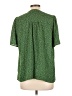 Les Serein 100% Polyester Green Short Sleeve Blouse Size L - photo 2