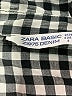 Zara Basic Houndstooth Black Long Sleeve Blouse Size S - photo 7