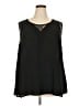 Sejour 100% Polyester Black Sleeveless Blouse Size 20 - photo 1