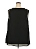 Sejour 100% Polyester Black Sleeveless Blouse Size 20 - photo 2