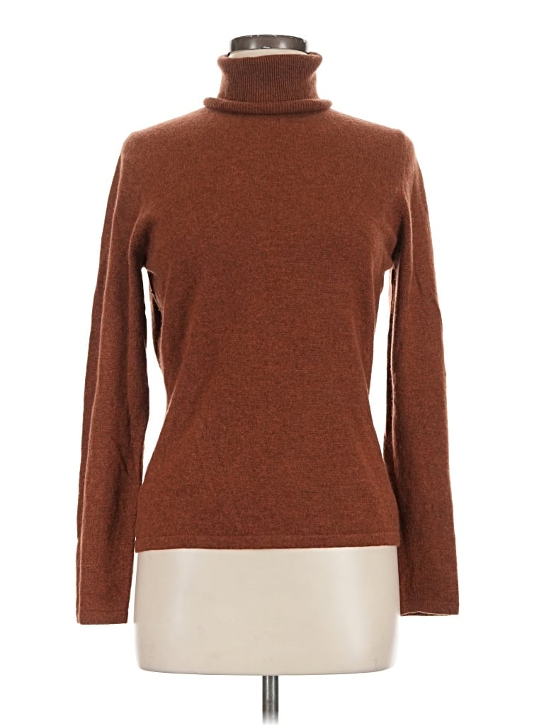 Pre-owned Neiman Marcus Cashmere Pullover Sweater In Brown
