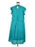 Ashley Stewart 100% Polyester Teal Casual Dress Size 18 Plus - photo 2
