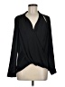 Trouve 100% Polyester Black Long Sleeve Blouse Size M - photo 1