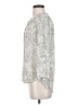 Paraphrase 100% Polyester Silver 3/4 Sleeve Blouse Size S - photo 5
