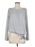 CeCe Gray Long Sleeve Blouse Size M - photo 1