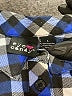 Eye Candy 100% Polyester Plaid Blue Sleeveless Blouse Size L - photo 7