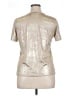 Assorted Brands Metallic Silver Short Sleeve Top Size XL - photo 2